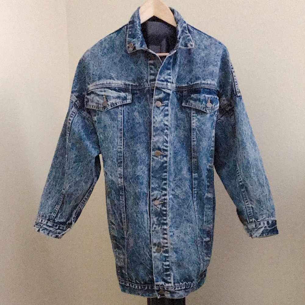 Vintage Whipp acidwash denim jean oversized jacket